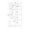 Armário Multiuso Alto 2 Portas com Rodízios e Nicho para Eletro - 100% MDF Branco [Organizador Universal]