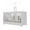 Berço 3 em 1 Evolutivo (Vira Mini Cama) - 100% Madeira Maciça [Garantia de 3 Anos]