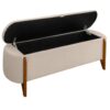 Recamier Boucle Calçadeira Sapateira Escritório Quarto Armazenamento Bau Estofado Minimalista Modern