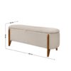 Recamier Boucle Calçadeira Sapateira Escritório Quarto Armazenamento Bau Estofado Minimalista Modern
