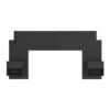 Cabeceira Extensível Casal/Queen com 2 Mesas de Cabeceira - 100% MDF [Kit Completo]