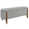 Recamier Boucle Calçadeira Sapateira Escritório Quarto Armazenamento Bau Estofado Minimalista Modern