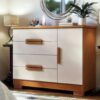 Cómoda Sapateira Bréscia 4 Gavetas e 1 Porta - 100% MDF Branco [Tampo Espaçoso]
