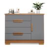Cómoda Sapateira Bréscia 4 Gavetas e 1 Porta - 100% MDF Branco [Tampo Espaçoso]