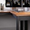Mesa Escrivaninha de Canto em L Berlim Home Office - 100% MDF Preto/Cinamomo [Design Industrial]