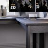 Mesa Escrivaninha de Canto em L Berlim Home Office - 100% MDF Preto/Cinamomo [Design Industrial]