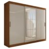 Roupeiro Casal Harvard 3 Portas 2 Gavetas com Espelho 100% Mdf
