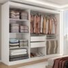 Roupeiro Casal Harvard 3 Portas 2 Gavetas com Espelho 100% Mdf