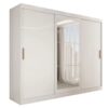 Roupeiro Casal Harvard 3 Portas 2 Gavetas com Espelho 100% Mdf
