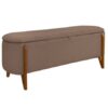 Recamier Boucle Calçadeira Sapateira Escritório Quarto Armazenamento Bau Estofado Minimalista Modern