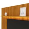 Painel Home Ripado para TV Até 75" com LED e 2 Gavetas - 100% MDF Naturale/Branco-pérola [Altura 2.50m]