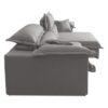 Sofá Retrátil Reclinável 2,30m Nivus Cinza c/ Molas Ensacadas - King House