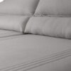 Sofá Retrátil Reclinável 2,30m Nivus Cinza c/ Molas Ensacadas - King House