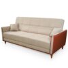 Sofá-cama Sérvia 2,00m Bege Linho Rustico