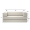 Sofá-cama Buty 2 em 1 Espuma para Sala Quarto Compacto Confortável Prático Ideal para Ambientes Pequenos Apartamento