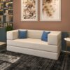 Sofá-cama Buty 2 em 1 Espuma para Sala Quarto Compacto Confortável Prático Ideal para Ambientes Pequenos Apartamento