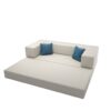 Sofá-cama Buty 2 em 1 Espuma para Sala Quarto Compacto Confortável Prático Ideal para Ambientes Pequenos Apartamento