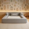 Cama Montessoriana Solteiro Aconchego 100% Espuma Cinza