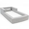 Cama Montessoriana Solteiro Aconchego 100% Espuma Cinza