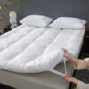 Pillow Top Protetor de Colchão 400 Fios Macio Super King Queen Casal Solteiro
