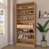 Sapateira Vertical Rubi 2 Portas com Espelho e Gaveta - 100% MDF Branco [15 Pares]